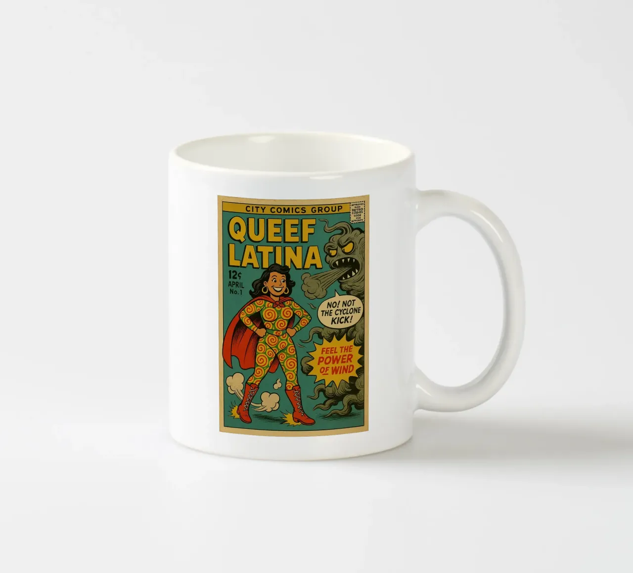 QUEEF LATINA - Fresh Supes On The Block tazza in ceramica da Vintage Van Gogh