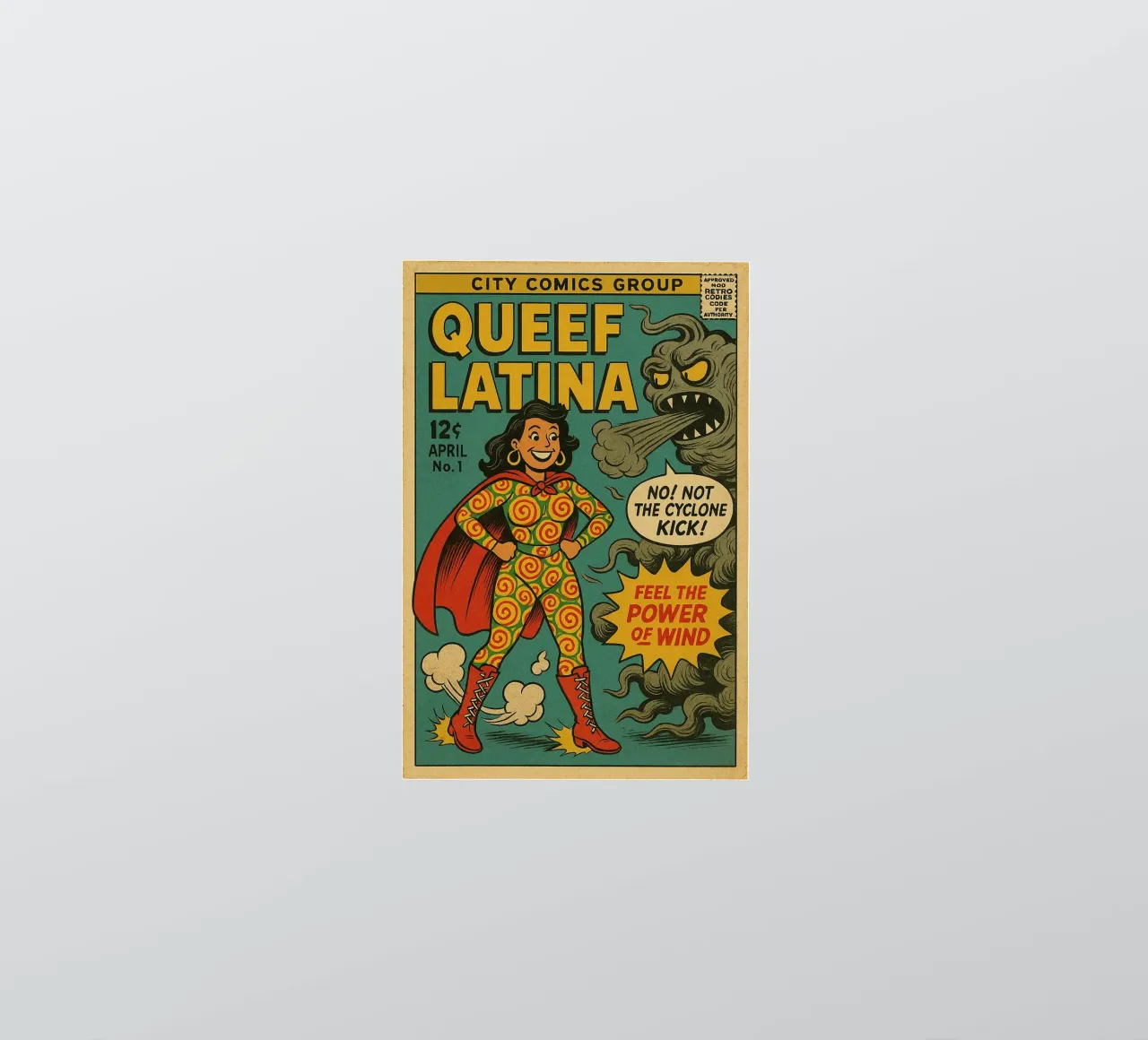 QUEEF LATINA - Fresh Supes On The Block adesivo da Vintage Van Gogh