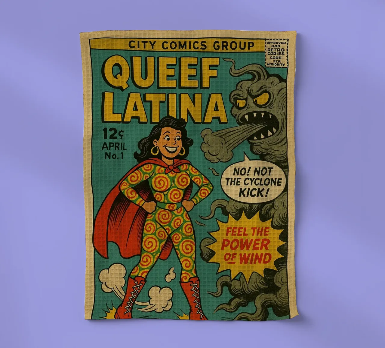 QUEEF LATINA - Fresh Supes On The Block canovaccio da cucina da Vintage Van Gogh