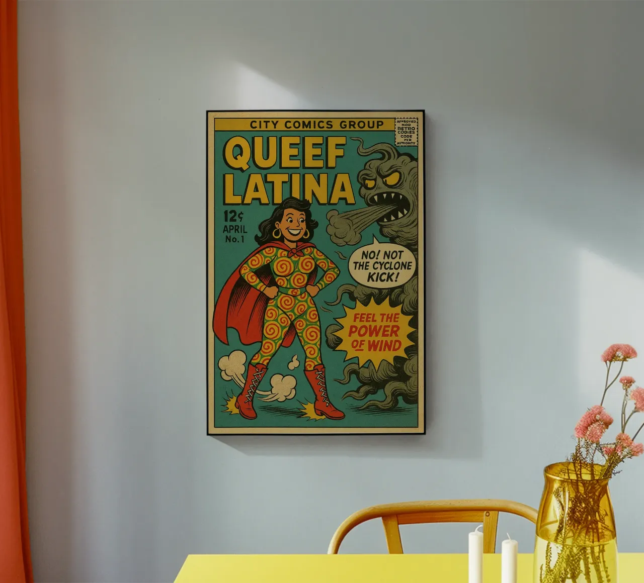 QUEEF LATINA - Fresh Supes On The Block plexiglass da Vintage Van Gogh