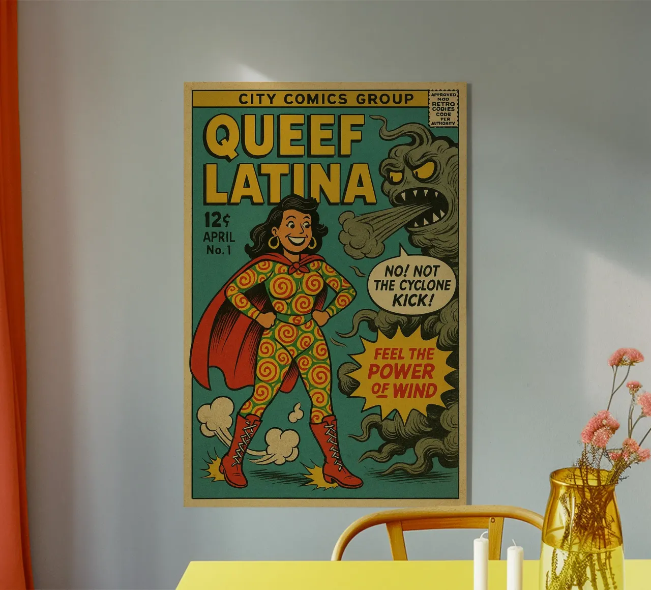 QUEEF LATINA - Fresh Supes On The Block plexiglass da Vintage Van Gogh
