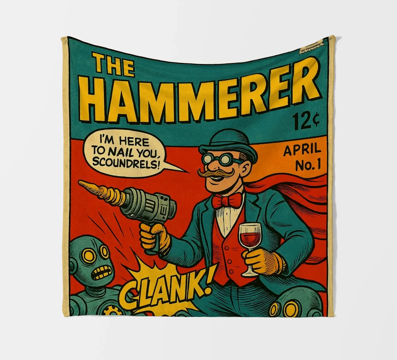 THE HAMMERER - Fresh Supes On The Block Fleecedecke von Vintage Van Gogh