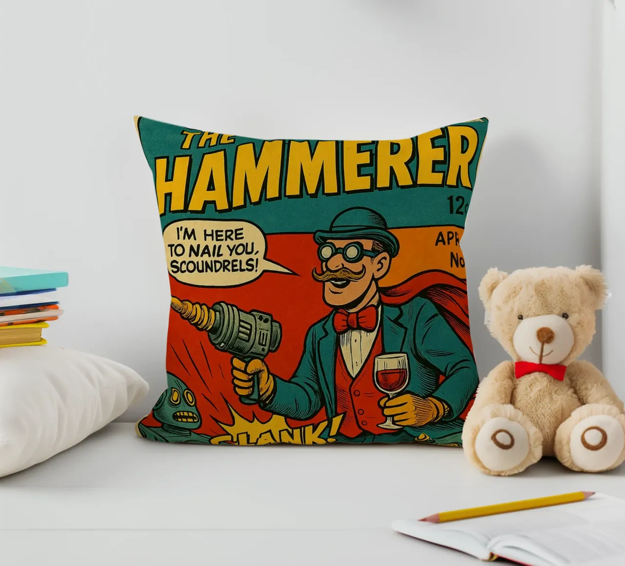 THE HAMMERER - Fresh Supes On The Block cuscino da Vintage Van Gogh