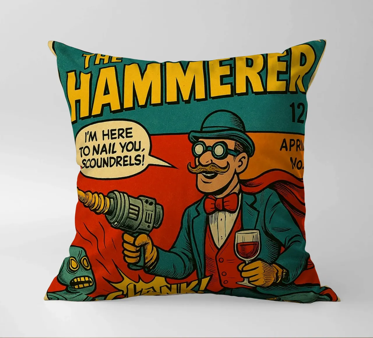 THE HAMMERER - Fresh Supes On The Block cuscino da Vintage Van Gogh