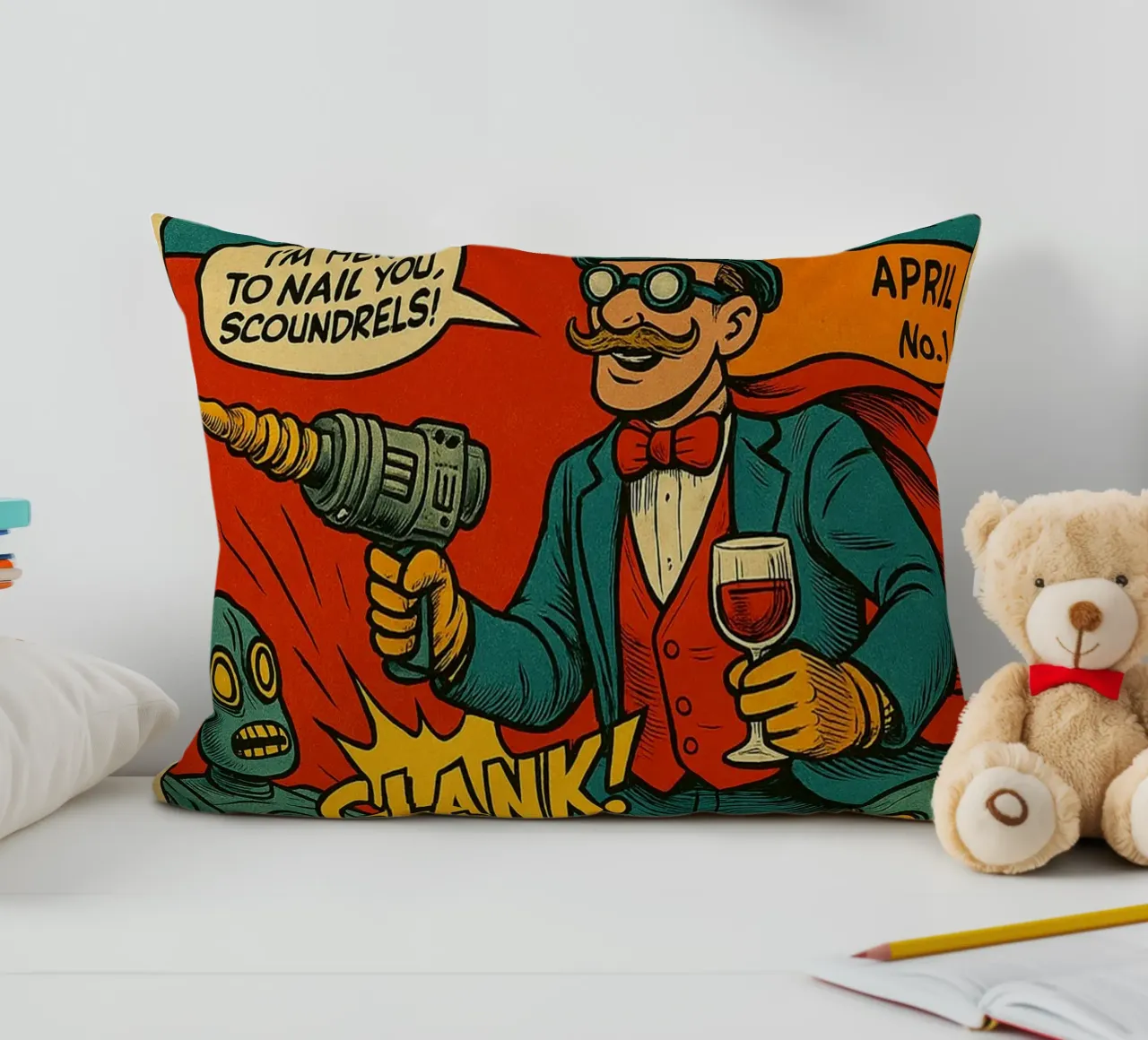THE HAMMERER - Fresh Supes On The Block cuscino da Vintage Van Gogh
