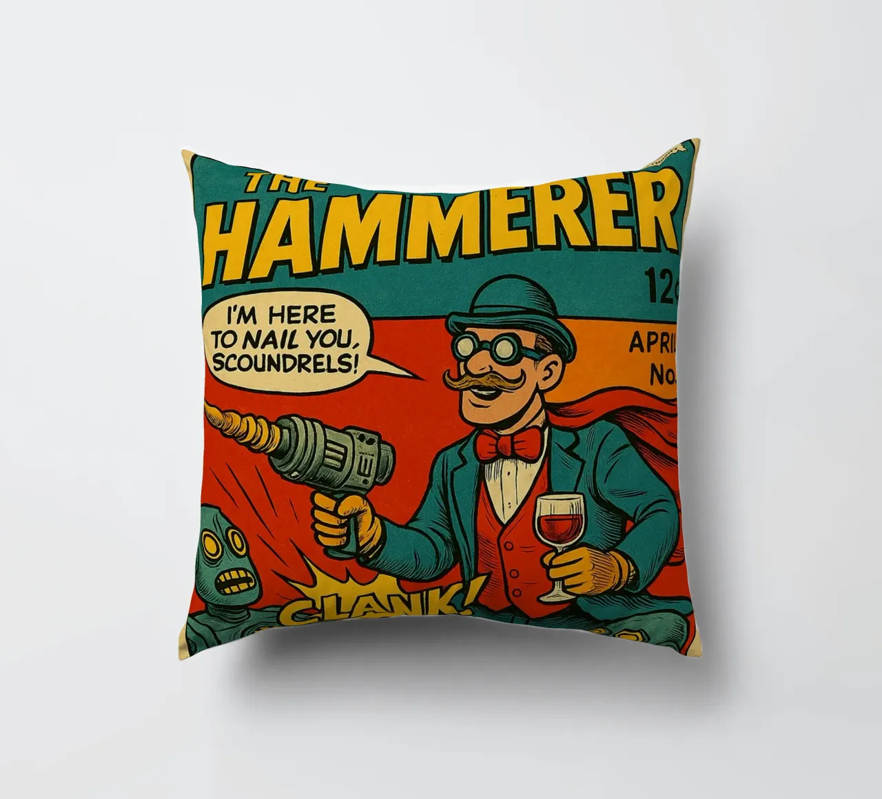 THE HAMMERER - Fresh Supes On The Block cuscino da Vintage Van Gogh