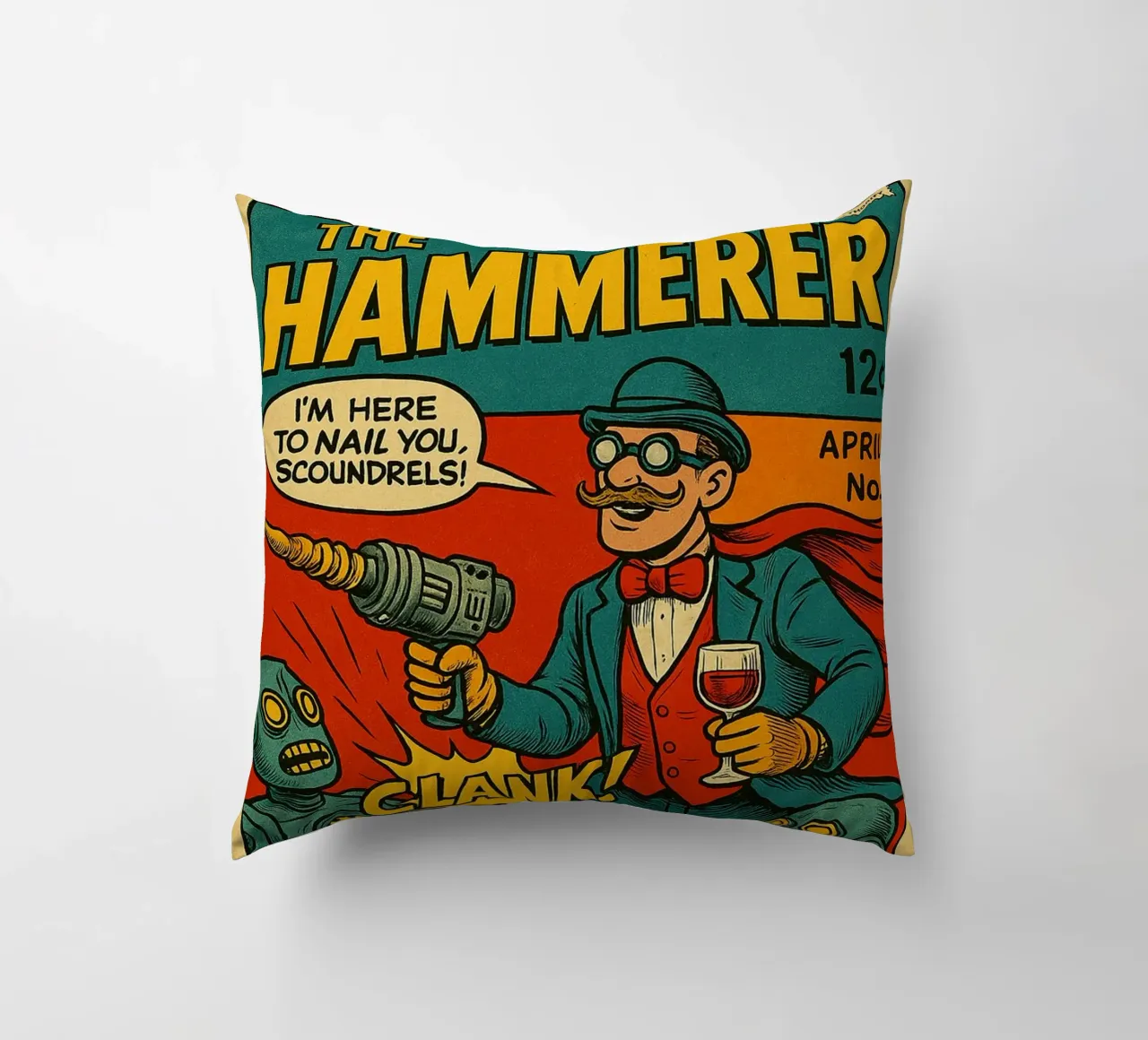 THE HAMMERER - Fresh Supes On The Block cuscino da Vintage Van Gogh
