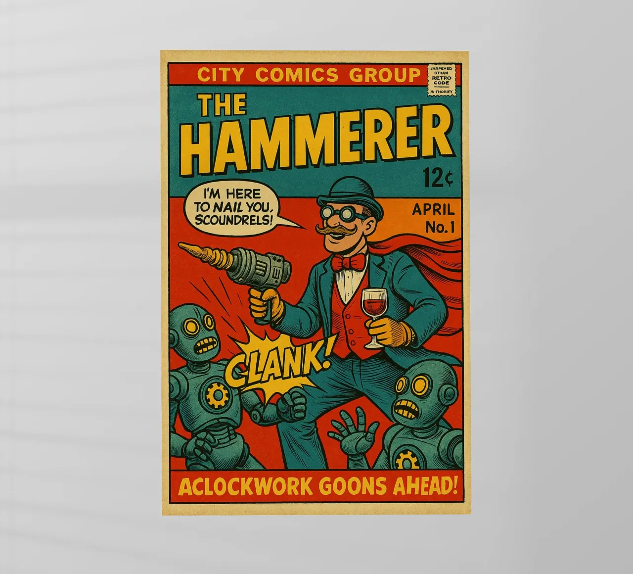 THE HAMMERER - Fresh Supes On The Block lámina retroiluminada de Vintage Van Gogh