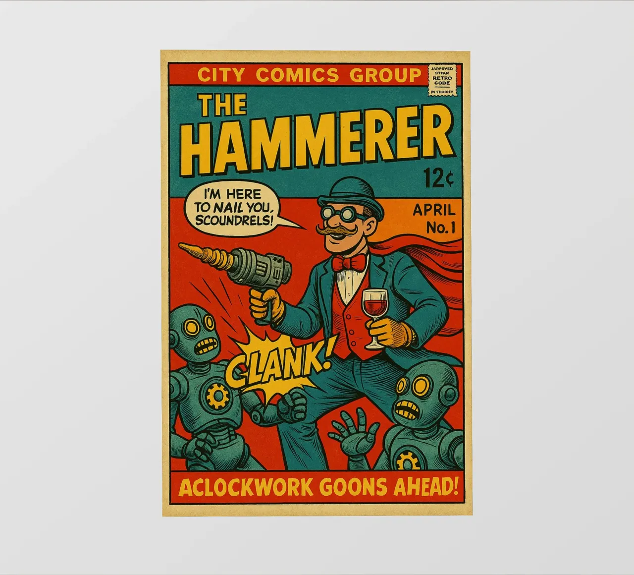 THE HAMMERER - Fresh Supes On The Block lámina retroiluminada de Vintage Van Gogh