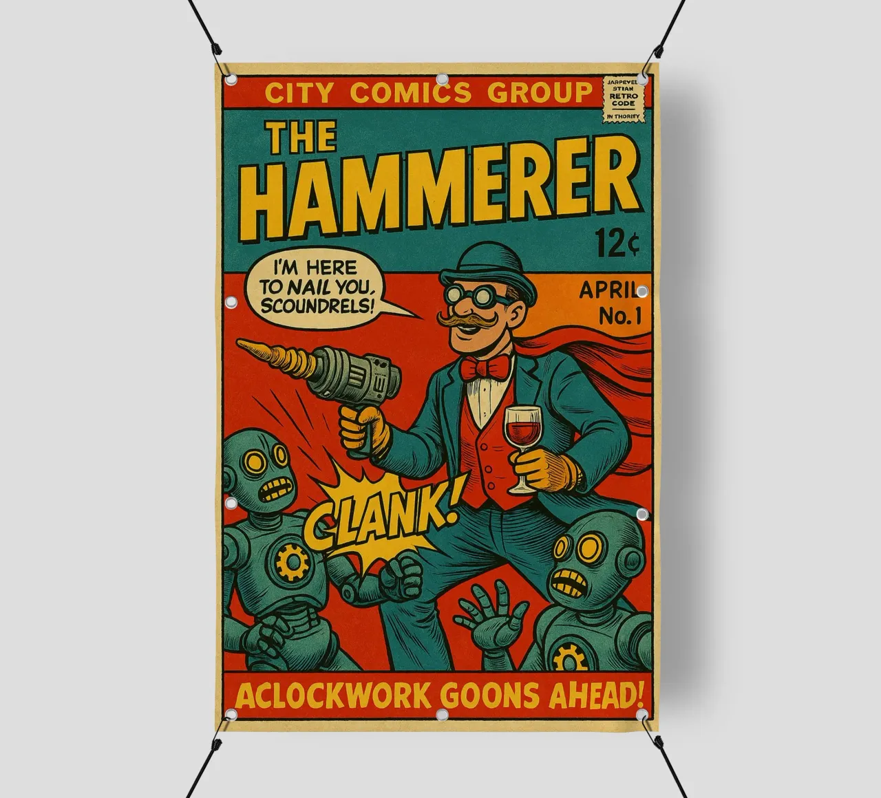 THE HAMMERER - Fresh Supes On The Block telo in pvc da Vintage Van Gogh