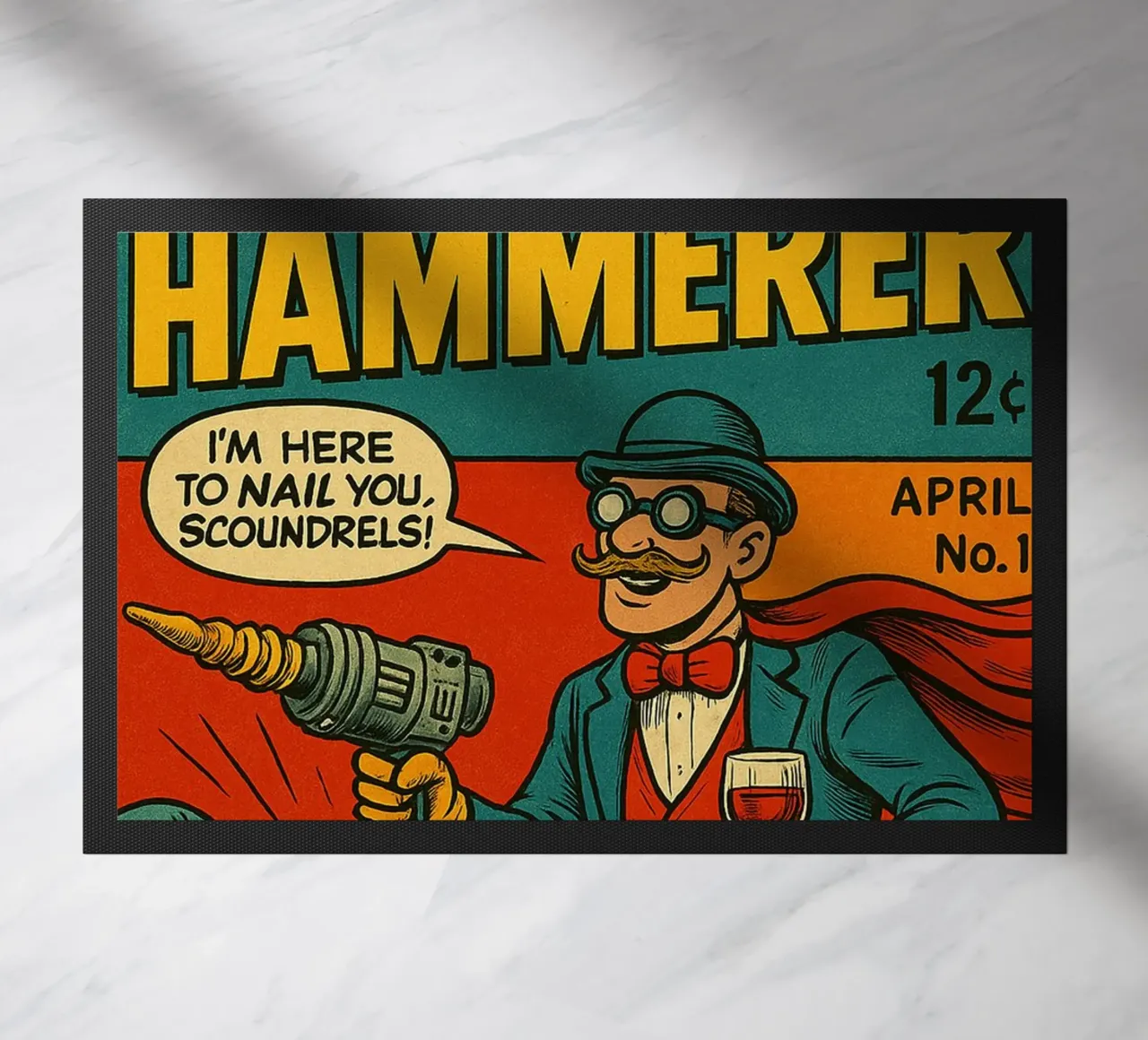 THE HAMMERER - Fresh Supes On The Block felpudo de Vintage Van Gogh