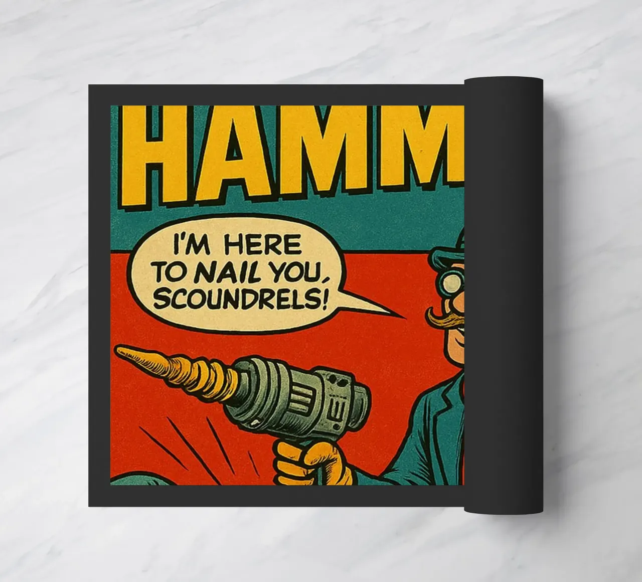 THE HAMMERER - Fresh Supes On The Block felpudo de Vintage Van Gogh