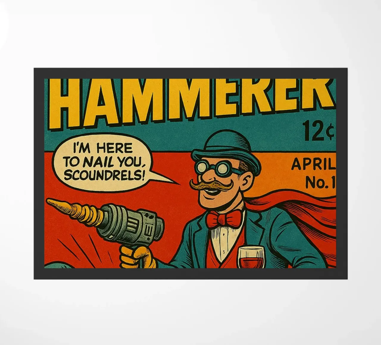 THE HAMMERER - Fresh Supes On The Block felpudo de Vintage Van Gogh