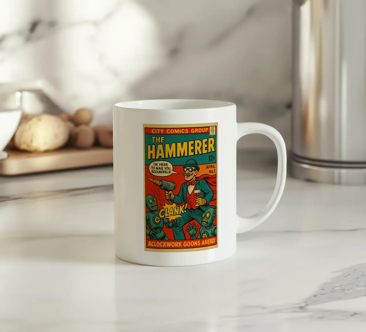THE HAMMERER - Fresh Supes On The Block keramische mok van Vintage Van Gogh