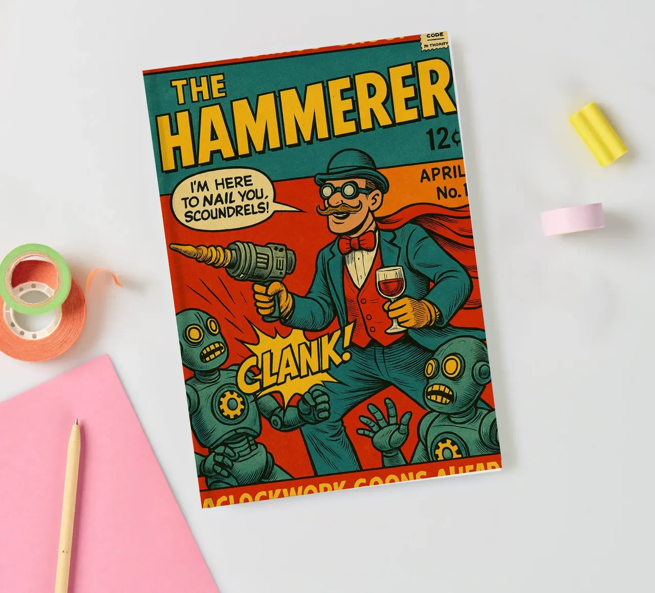 THE HAMMERER - Fresh Supes On The Block notebook by Vintage Van Gogh