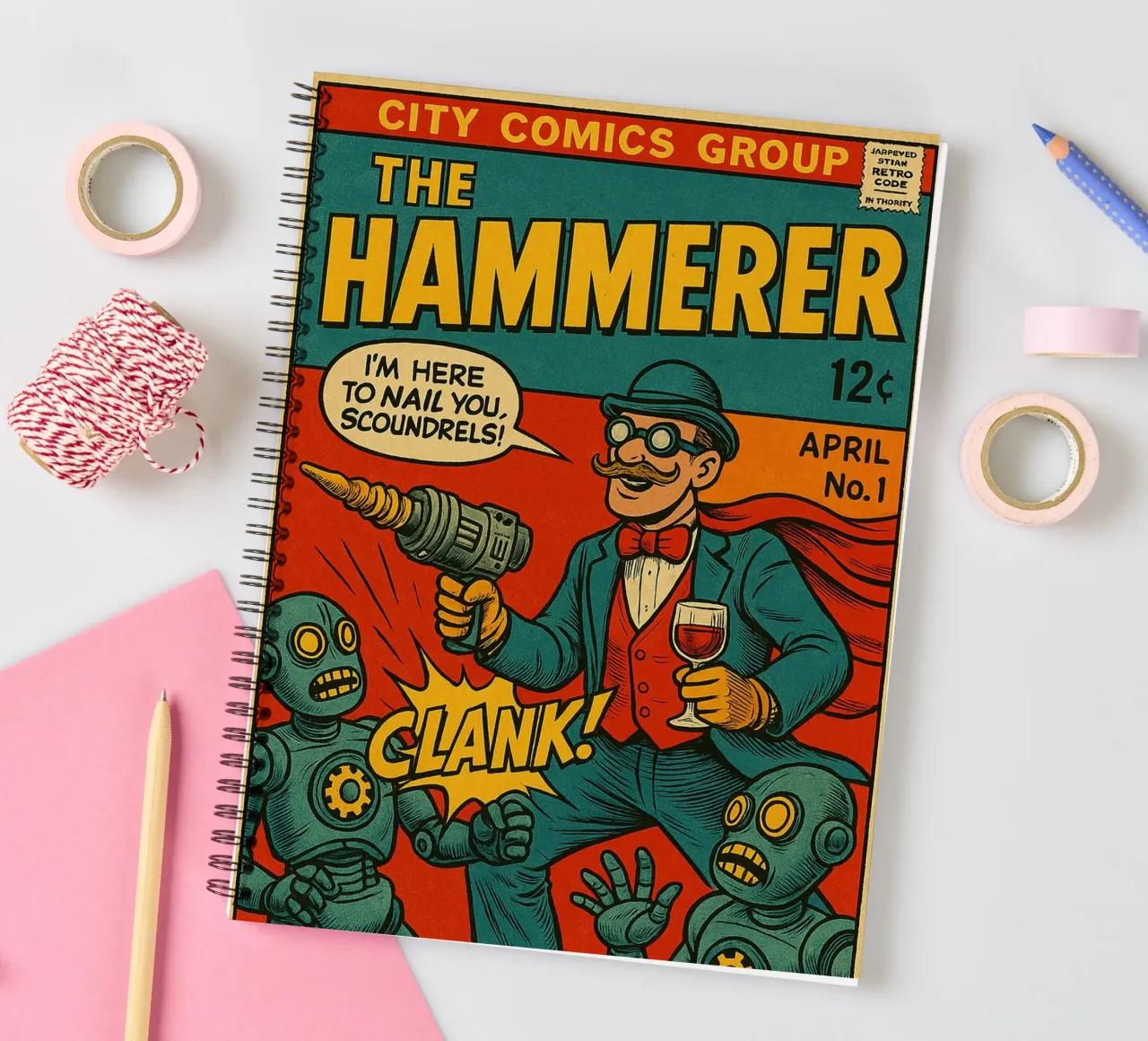 THE HAMMERER - Fresh Supes On The Block diario ad anelli da Vintage Van Gogh