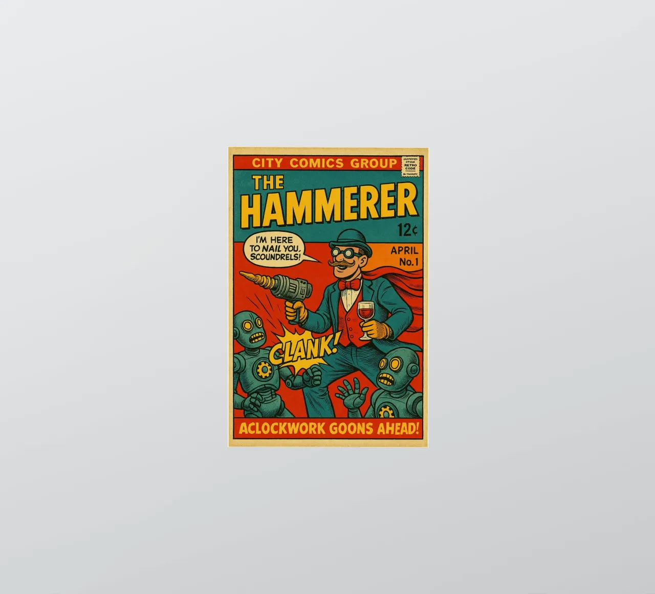THE HAMMERER - Fresh Supes On The Block pegatina de Vintage Van Gogh