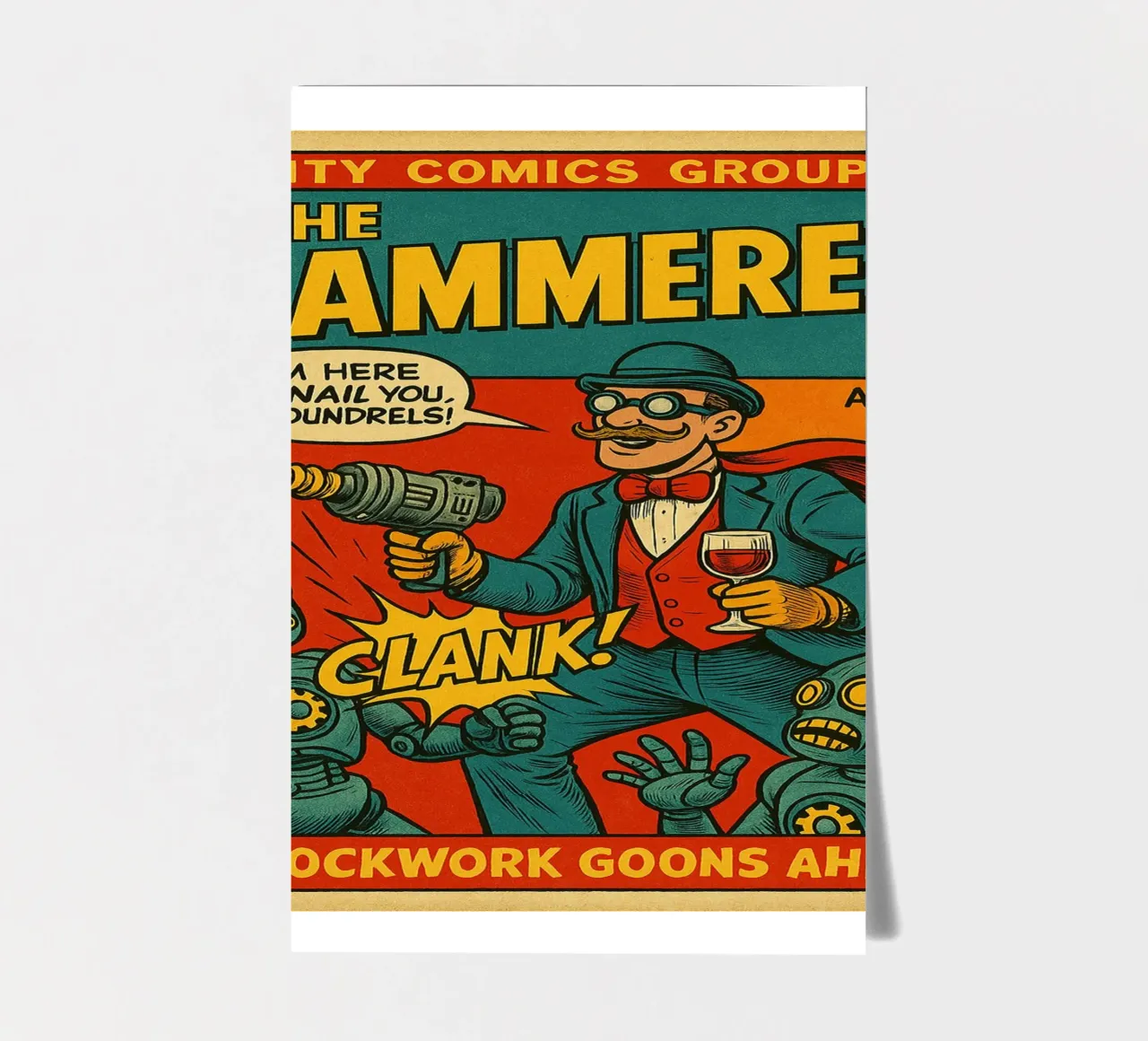 THE HAMMERER - Fresh Supes On The Block Stickerbogen von Vintage Van Gogh