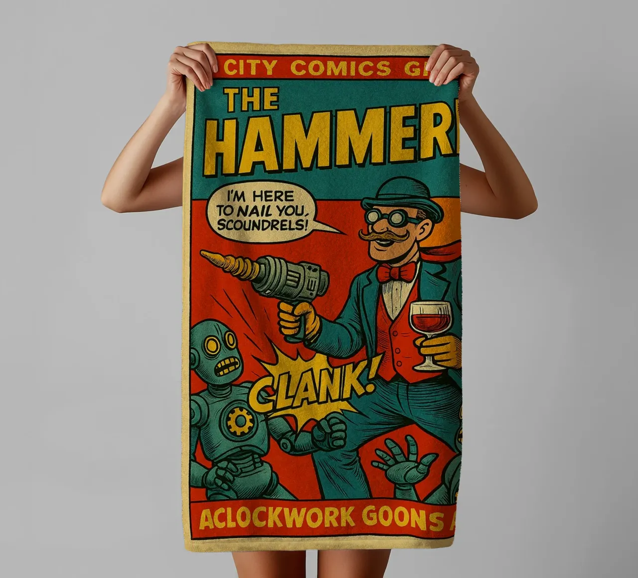 THE HAMMERER - Fresh Supes On The Block asciugamano da bagno da Vintage Van Gogh