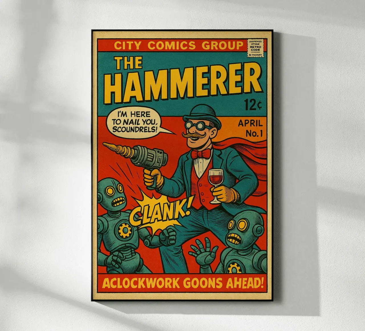 THE HAMMERER - Fresh Supes On The Block plexiglass da Vintage Van Gogh