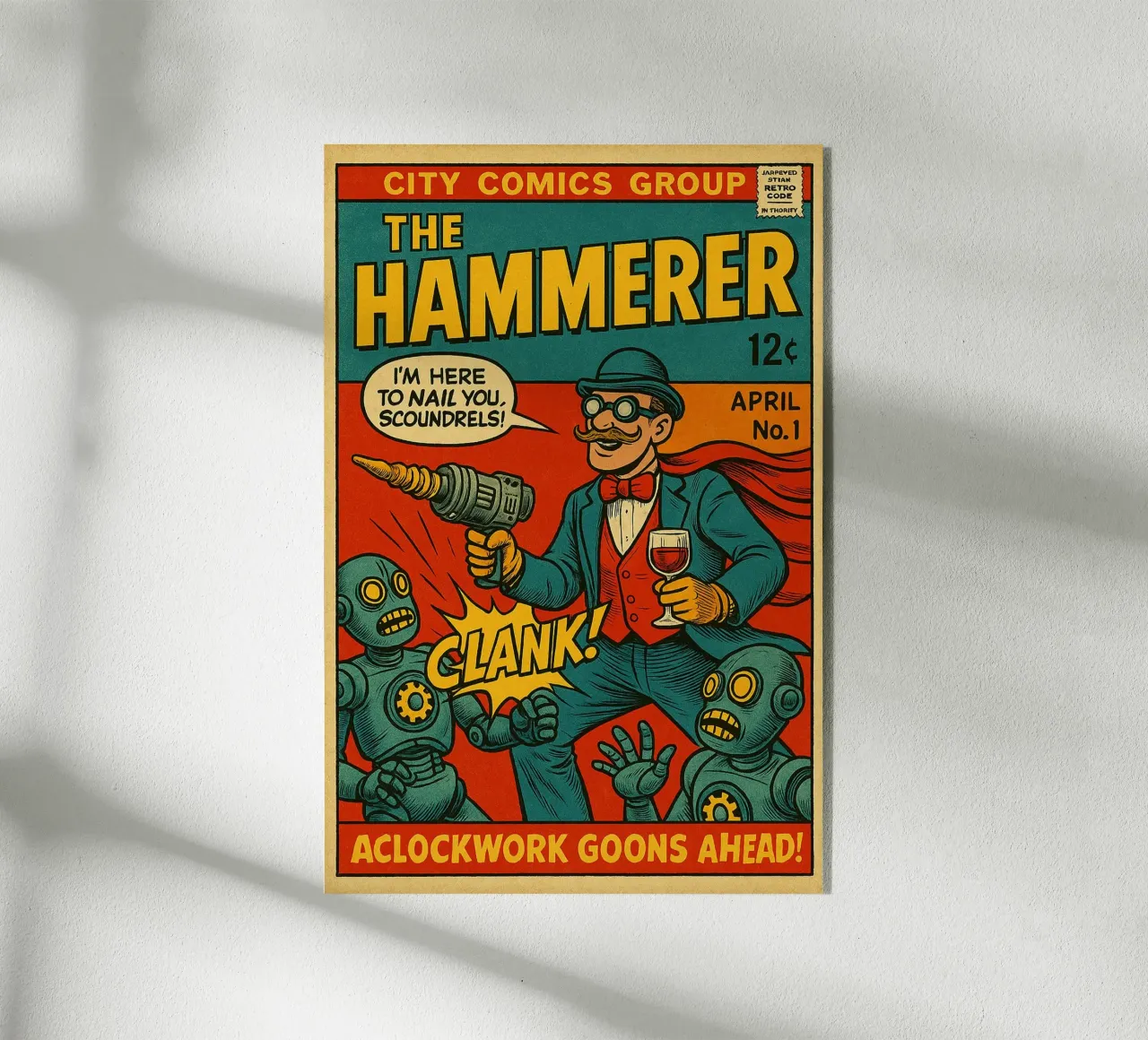 THE HAMMERER - Fresh Supes On The Block plexiglass da Vintage Van Gogh