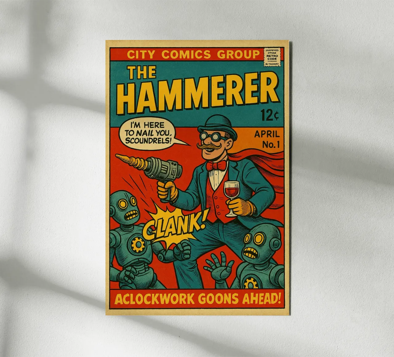 THE HAMMERER - Fresh Supes On The Block alluminio dibond da Vintage Van Gogh