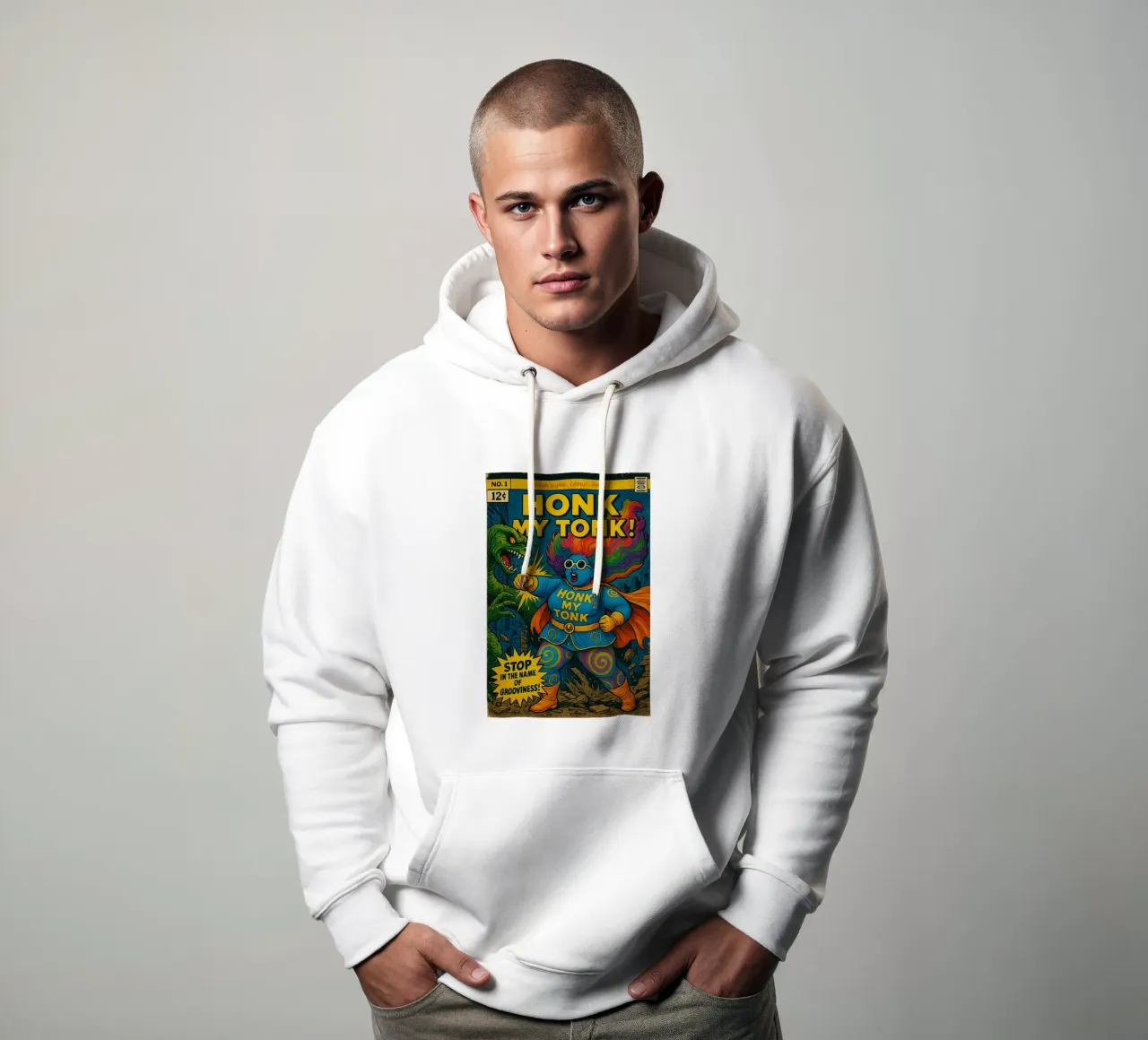 HONK MY TONK - Fresh Supes On The Block felpa con cappuccio da Vintage Van Gogh