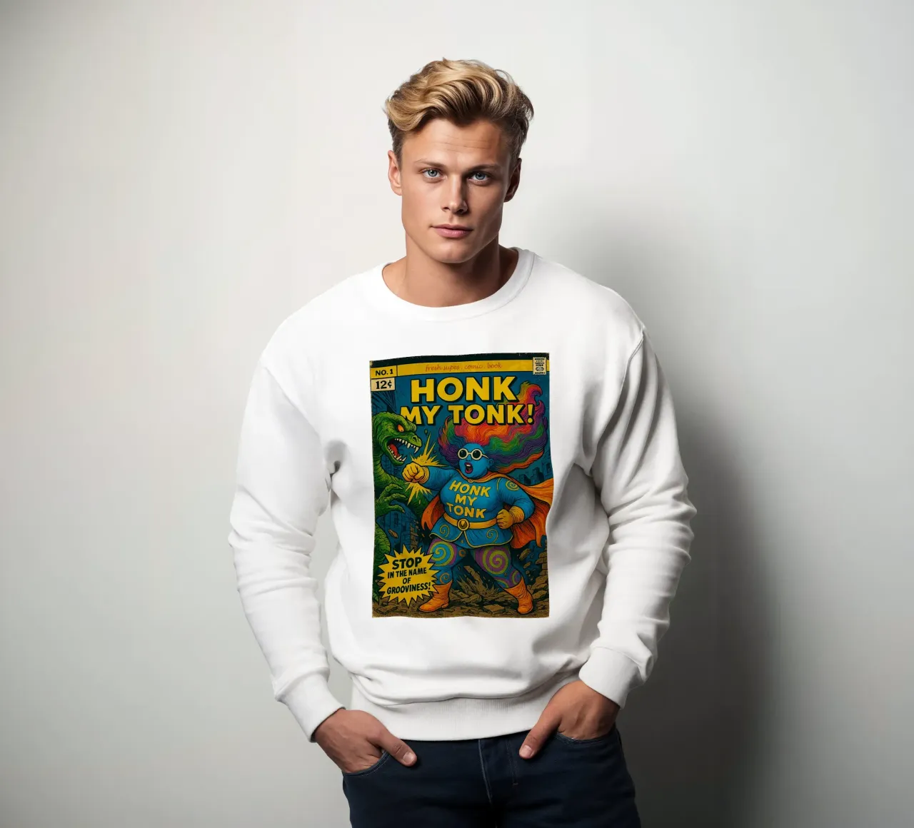 HONK MY TONK - Fresh Supes On The Block felpa da Vintage Van Gogh