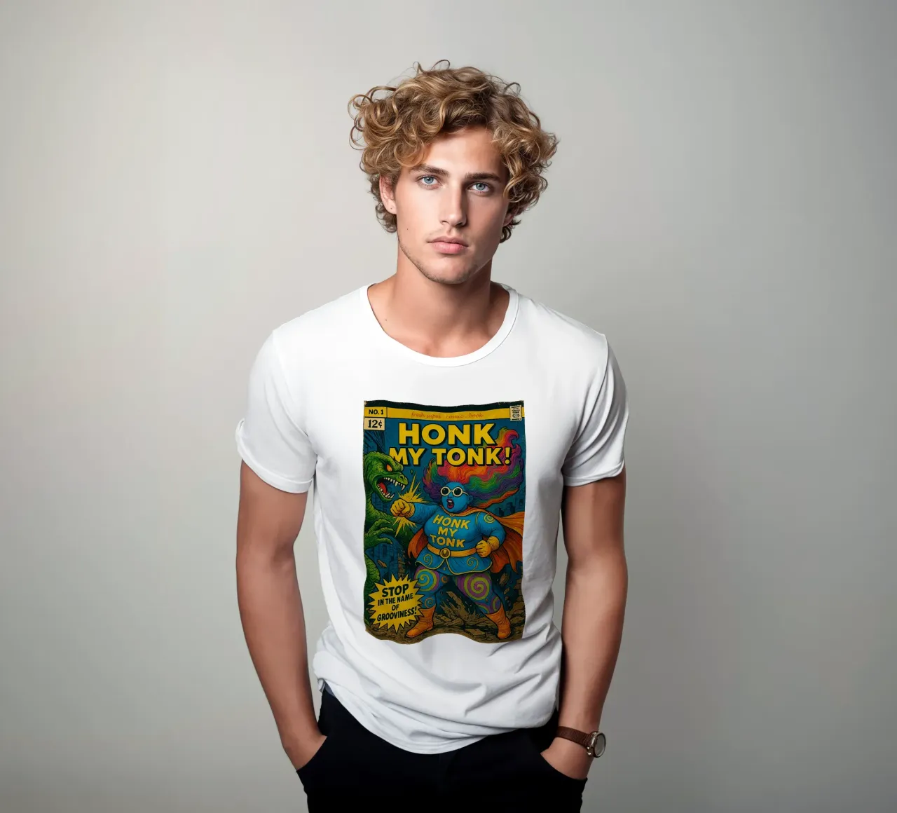 HONK MY TONK - Fresh Supes On The Block t-shirt da Vintage Van Gogh
