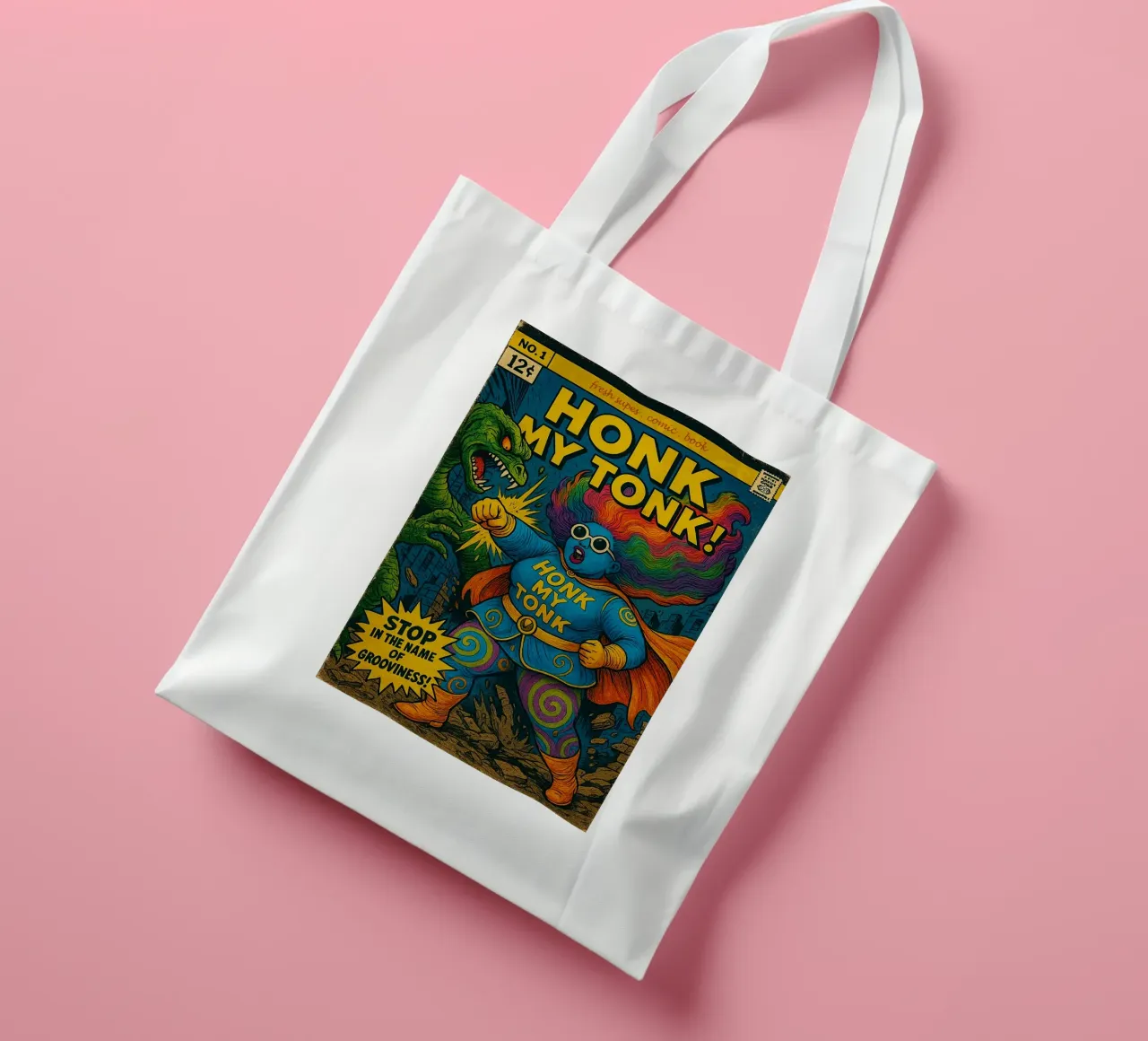 HONK MY TONK - Fresh Supes On The Block borsa in juta da Vintage Van Gogh