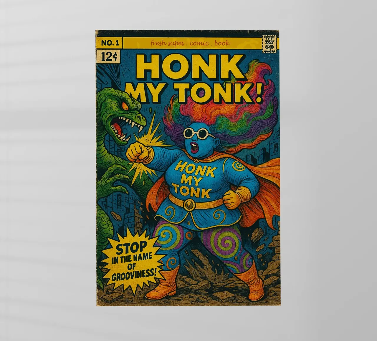 HONK MY TONK - Fresh Supes On The Block pellicola backlit da Vintage Van Gogh
