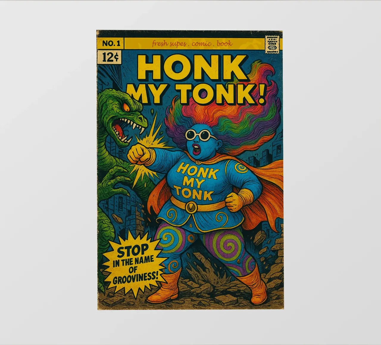 HONK MY TONK - Fresh Supes On The Block telo in pvc da Vintage Van Gogh