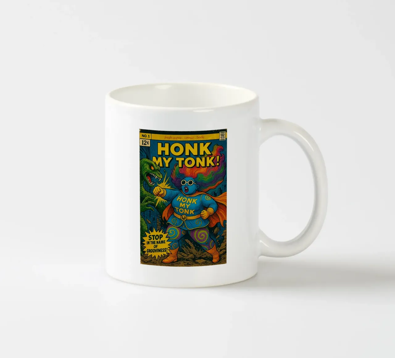 HONK MY TONK - Fresh Supes On The Block tazza in ceramica da Vintage Van Gogh