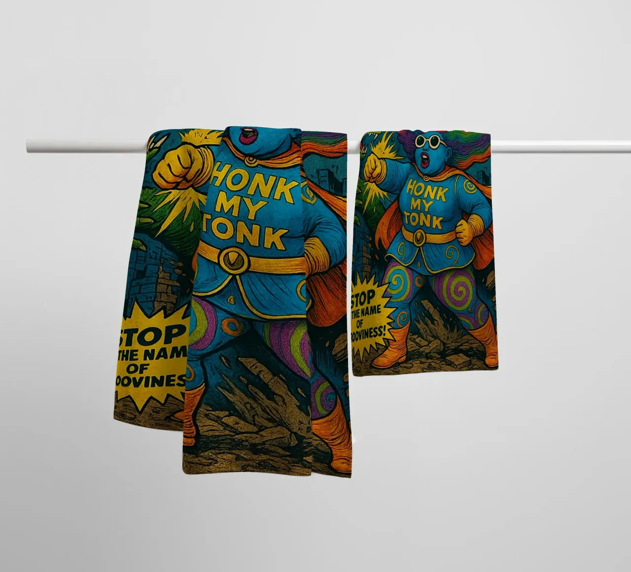 HONK MY TONK - Fresh Supes On The Block asciugamano da bagno da Vintage Van Gogh
