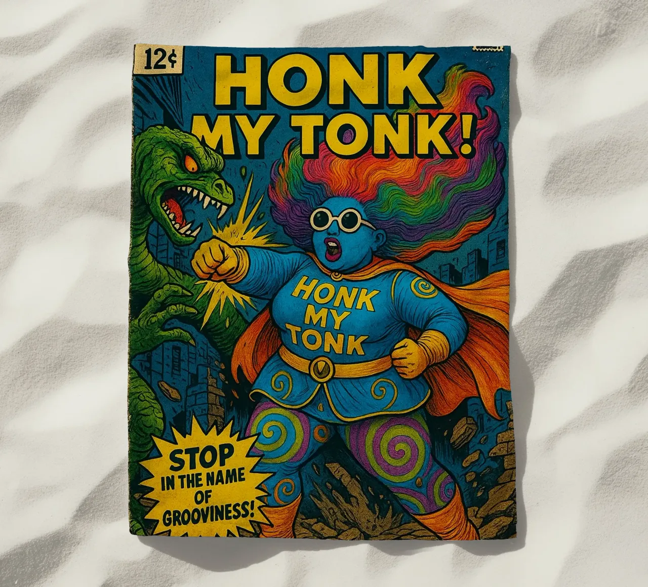 HONK MY TONK - Fresh Supes On The Block telo mare da Vintage Van Gogh