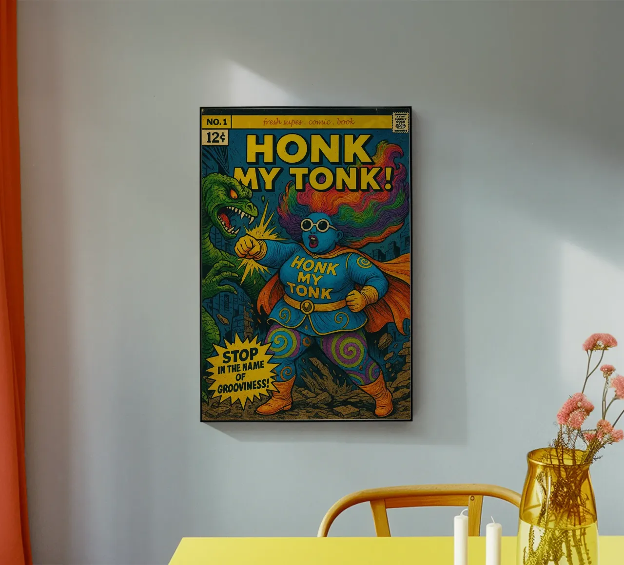 HONK MY TONK - Fresh Supes On The Block plexiglass da Vintage Van Gogh
