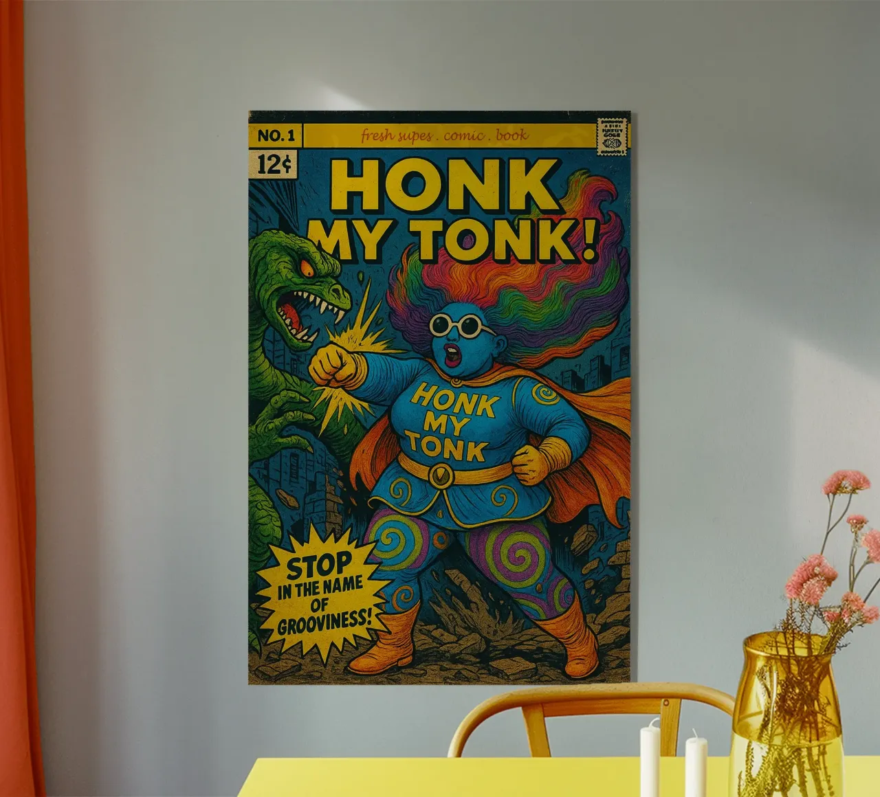 HONK MY TONK - Fresh Supes On The Block plexiglass da Vintage Van Gogh