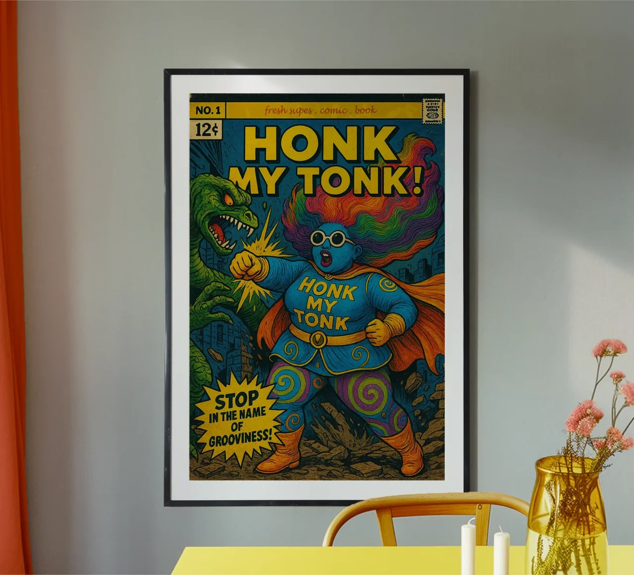 HONK MY TONK - Fresh Supes On The Block carta hahnemühle da Vintage Van Gogh