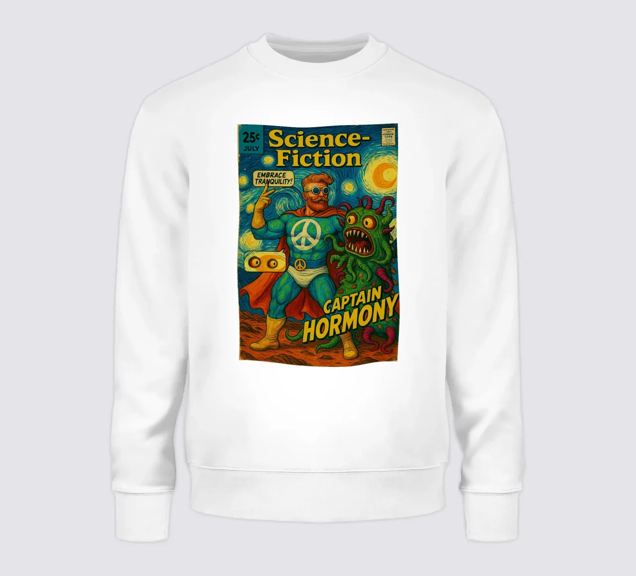 CAPTAIN HORMONY - Fresh Supes On The Block felpa da Vintage Van Gogh