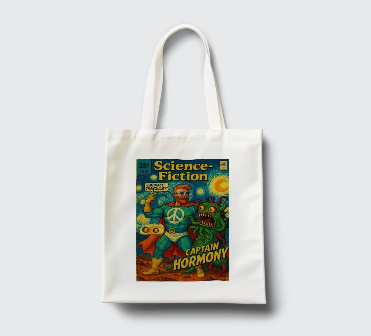 CAPTAIN HORMONY - Fresh Supes On The Block borsa in juta da Vintage Van Gogh