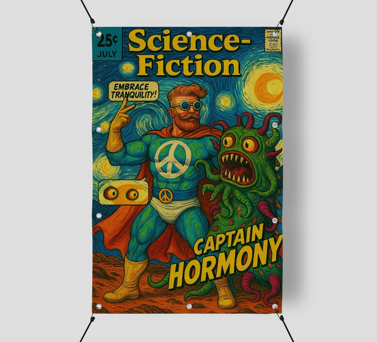 CAPTAIN HORMONY - Fresh Supes On The Block telo in pvc da Vintage Van Gogh