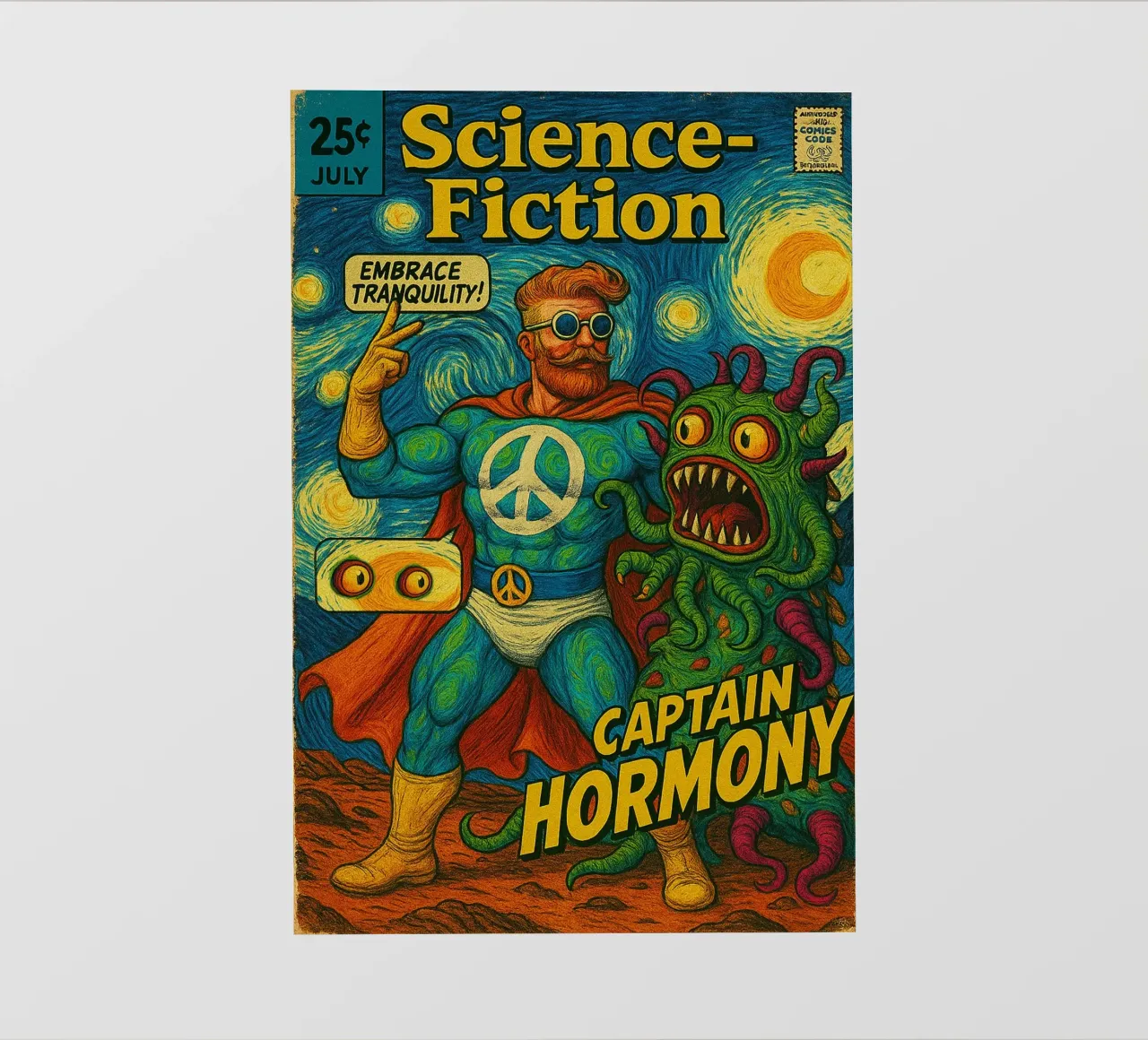 CAPTAIN HORMONY - Fresh Supes On The Block telo in pvc da Vintage Van Gogh