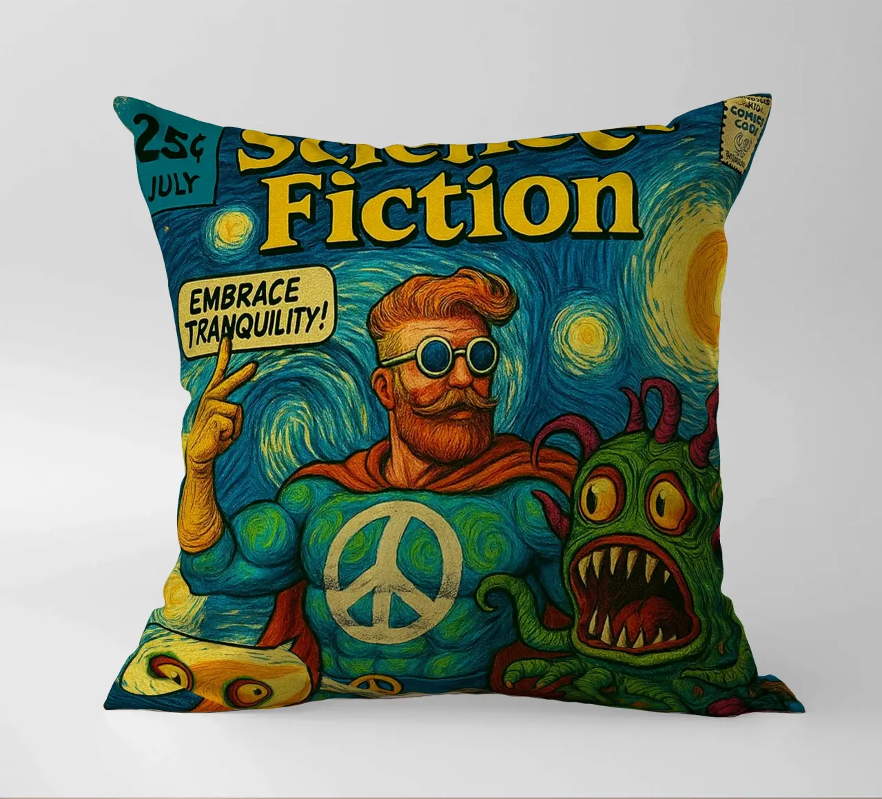 CAPTAIN HORMONY - Fresh Supes On The Block cuscino da Vintage Van Gogh