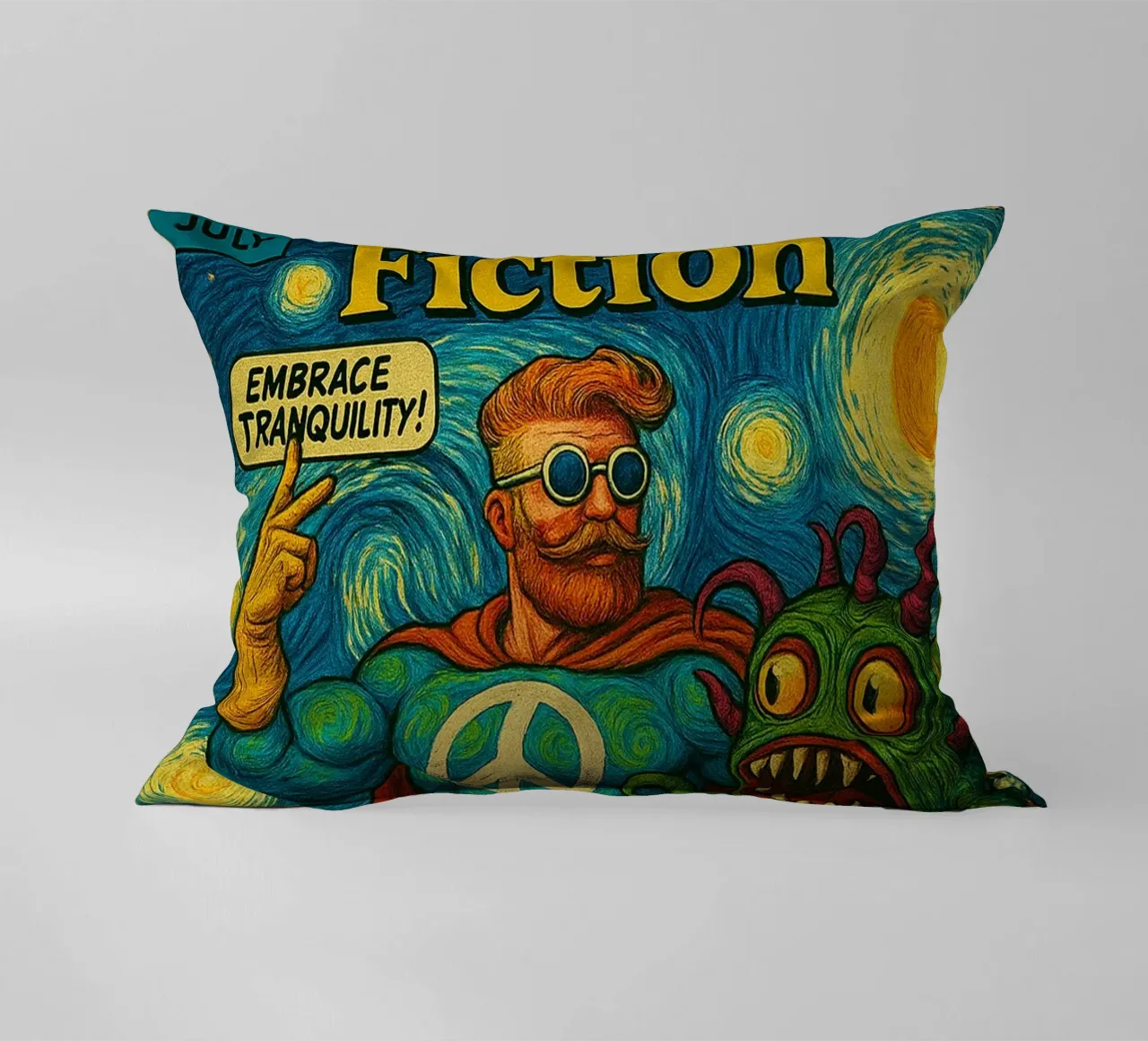 CAPTAIN HORMONY - Fresh Supes On The Block cuscino da Vintage Van Gogh