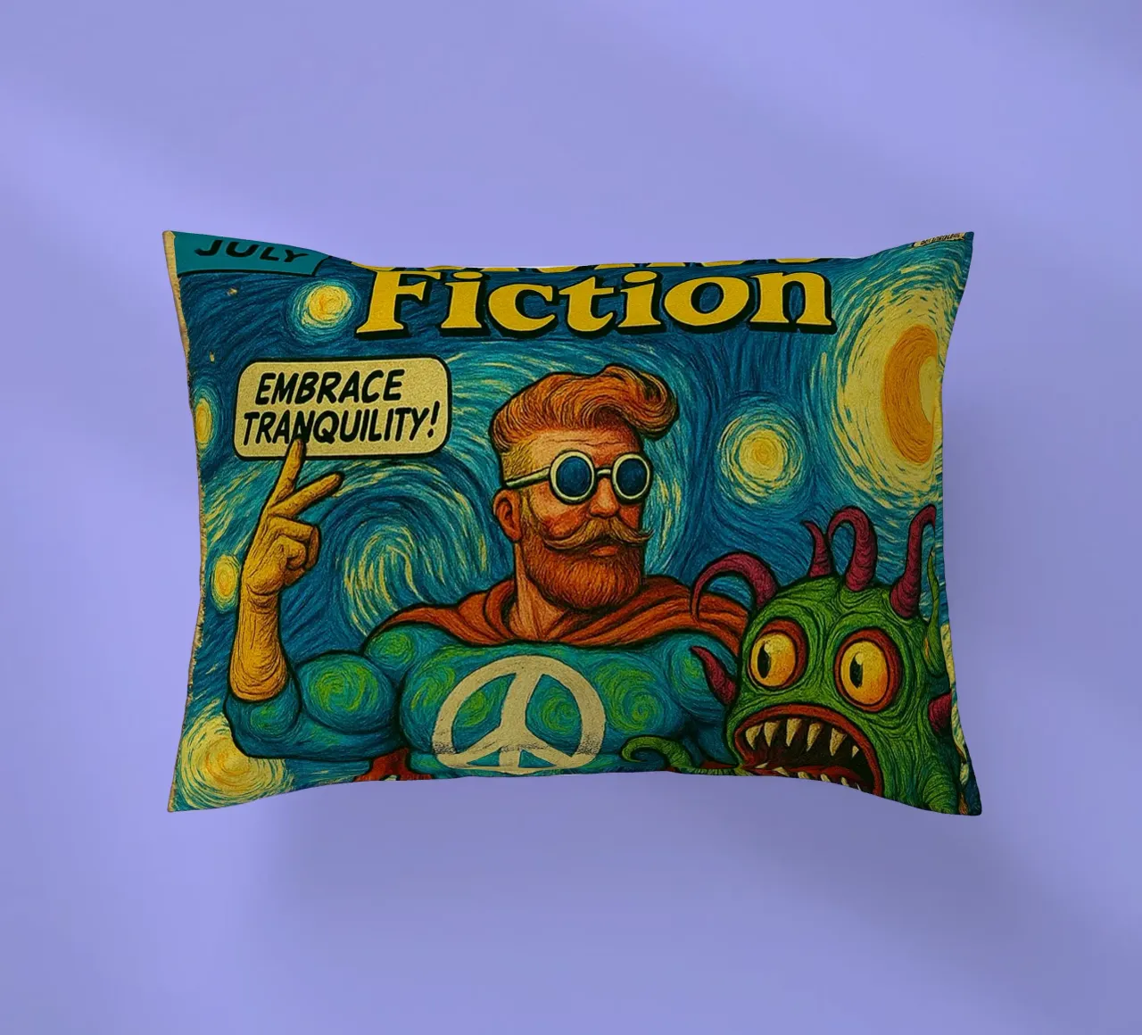 CAPTAIN HORMONY - Fresh Supes On The Block cuscino da Vintage Van Gogh
