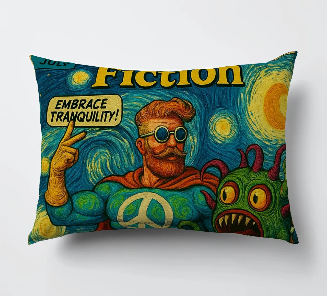 CAPTAIN HORMONY - Fresh Supes On The Block cuscino da Vintage Van Gogh