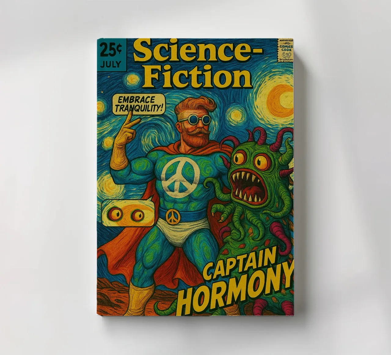 CAPTAIN HORMONY - Fresh Supes On The Block notebook by Vintage Van Gogh
