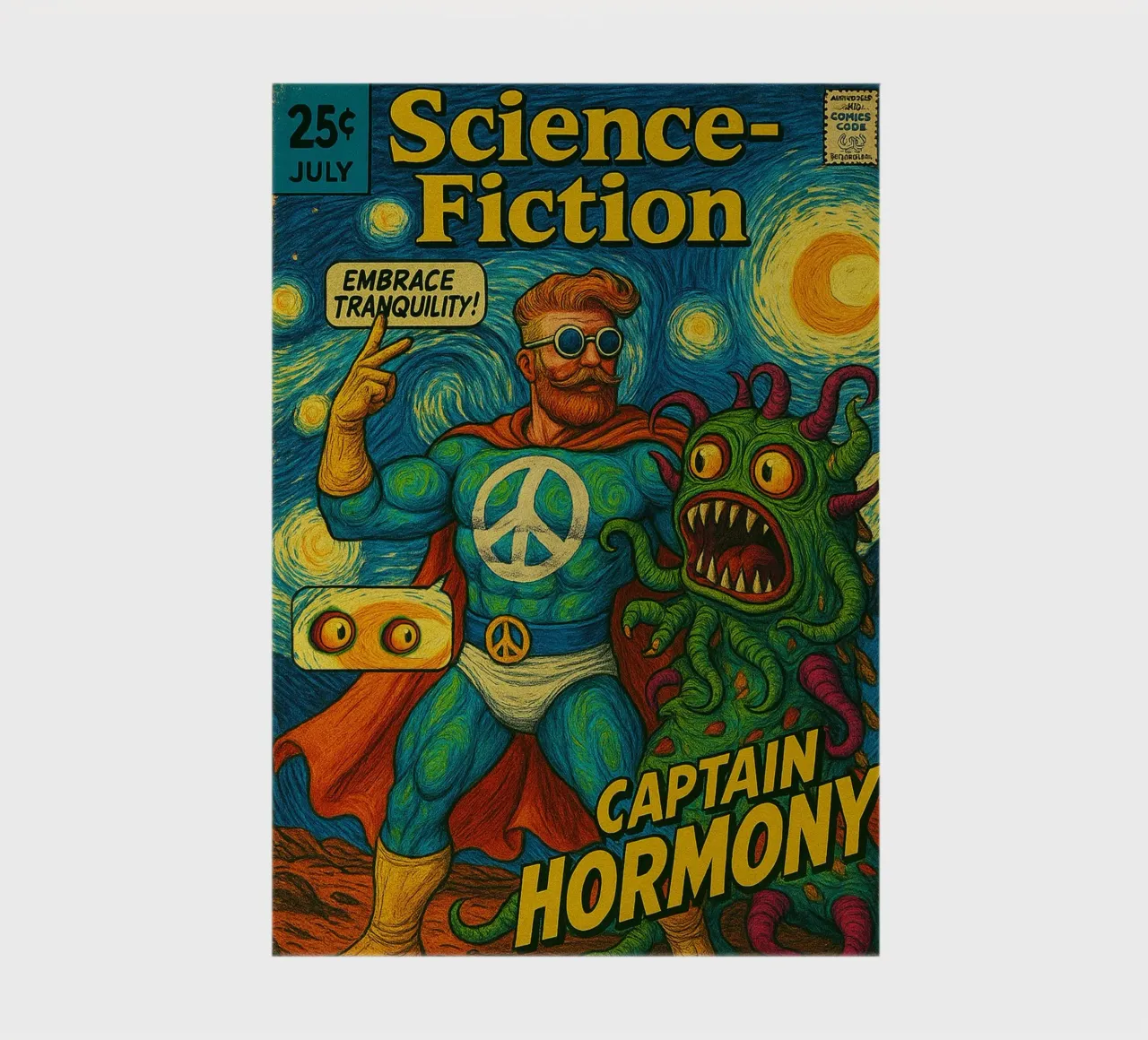CAPTAIN HORMONY - Fresh Supes On The Block notebook by Vintage Van Gogh
