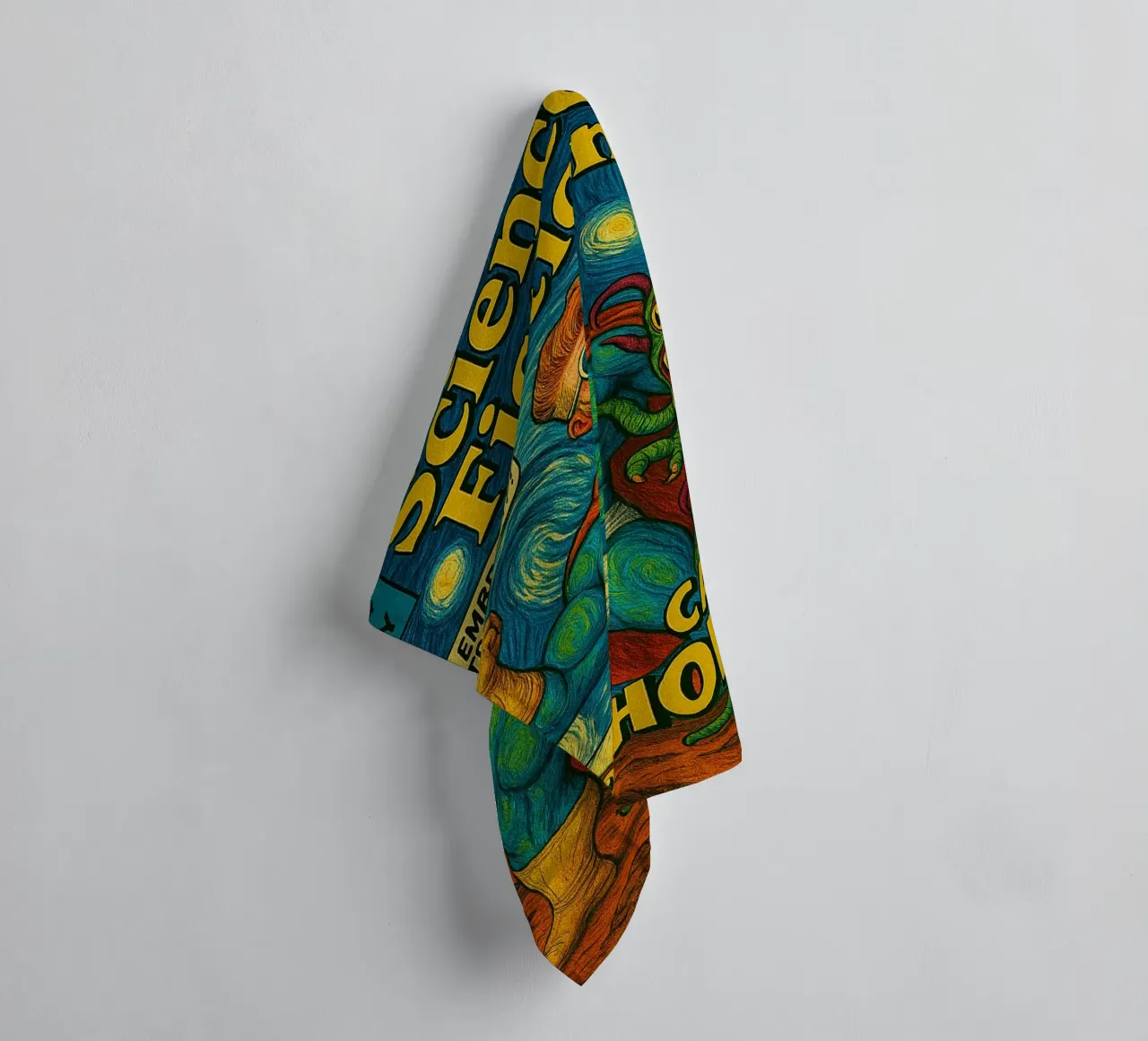 CAPTAIN HORMONY - Fresh Supes On The Block badhanddoek van Vintage Van Gogh