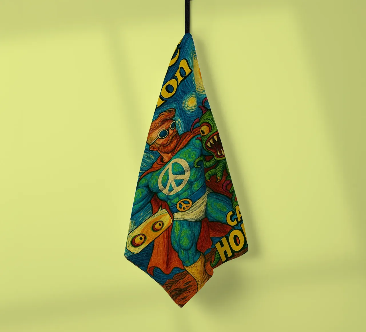 CAPTAIN HORMONY - Fresh Supes On The Block torchon de Vintage Van Gogh